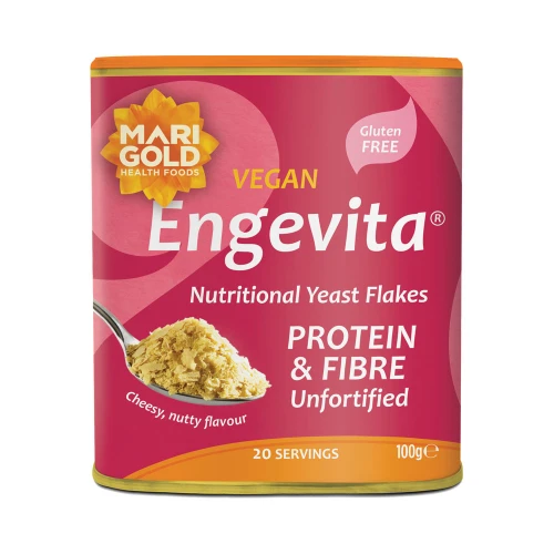 Marigold Engevita Protein Fibre Yeast Flakes (Pink) 6 x 100g