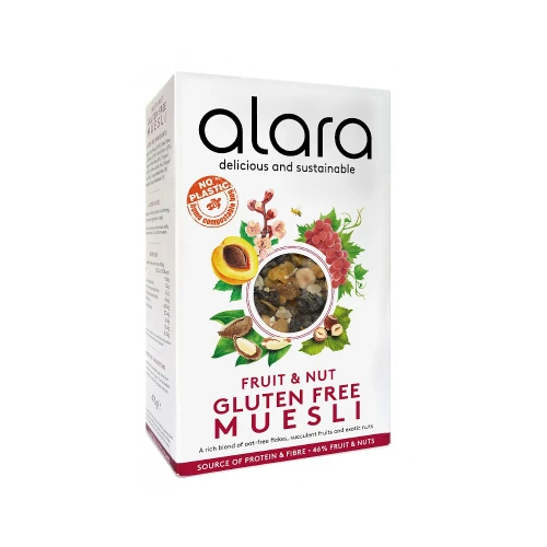 Alara Wholefoods Fruit and Nut Gluten Free Muesli 475g