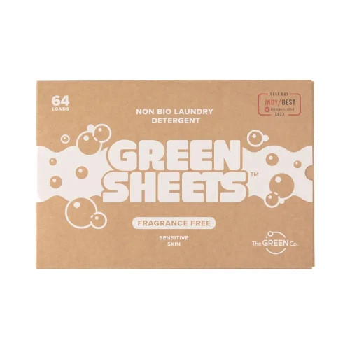 GreenSheets Fragrance free Laundry Detergent Sheets 64 Loads 10 * 64pcs