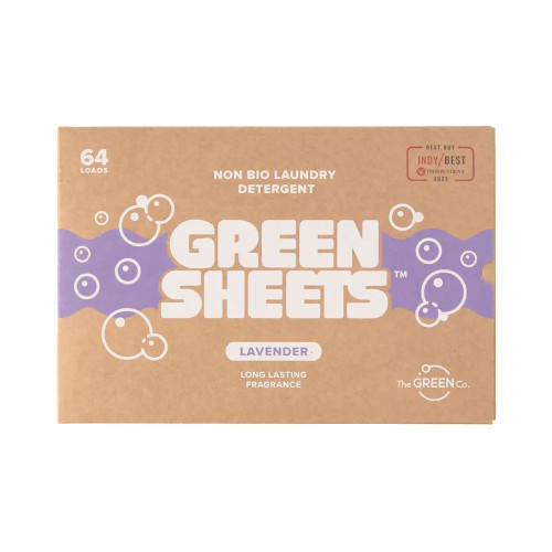 GreenSheets Lavender Laundry Detergent Sheets 64 Loads 10 * 64pcs