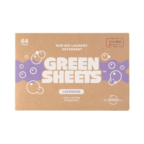 GreenSheets Lavender Laundry Detergent Sheets 64 Loads 10 * 64pcs