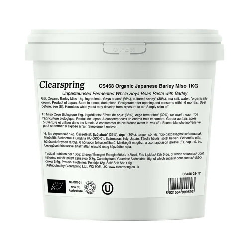 Clearspring Miso - Barley (Mugi) 1 kg
