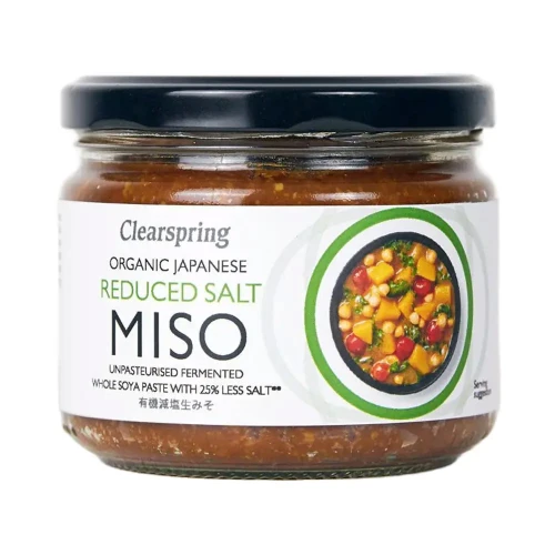Clearspring Miso - Reduced Salt Brown Rice (Unpasteurised)(Jar) 6 * 270g