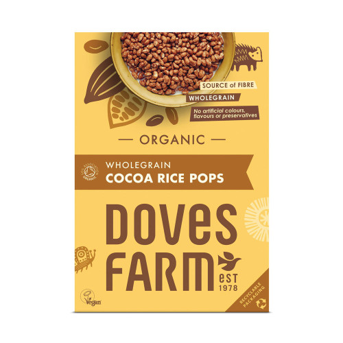 Doves Farm Wholegrain Cocoa Rice Pops 5 x 300g
