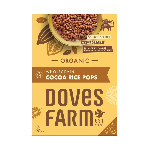 Doves Farm Wholegrain Cocoa Rice Pops 5 x 300g