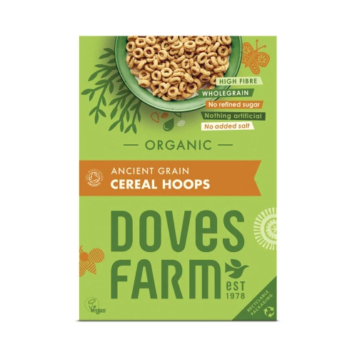 Doves Farm Ancient Grain Cereal Hoops 5 x 300g