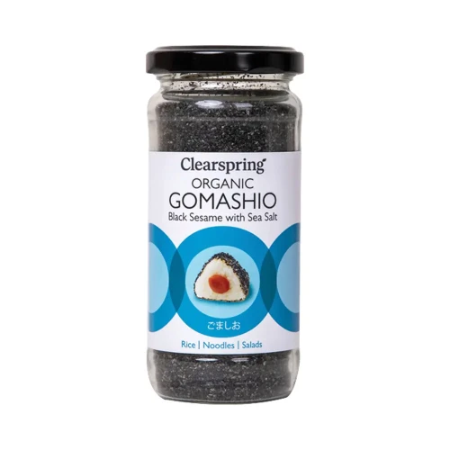 Clearspring Gomashio - Black Sesame Seeds with Sea Salt 6 * 100g