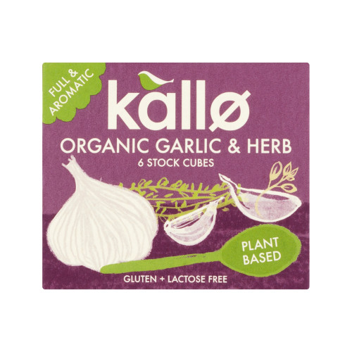 Kallo Stock Cubes Garlic & Herb 66g