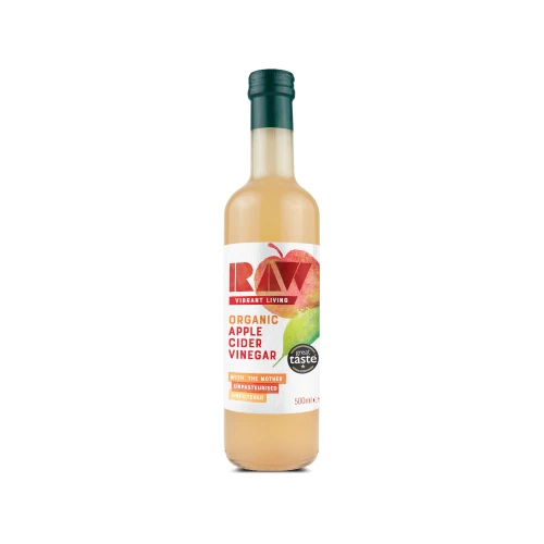 Raw Vibrant Living Raw Apple Cider Vinegar with Mother 500ml