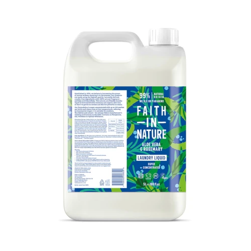 Faith In Nature Laundry Liquid Aloe Vera & Rosemary 5 ltr