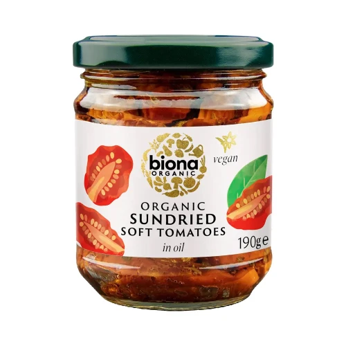 Biona Sun-dried Soft Tomatoes in Oil 5 * 190g