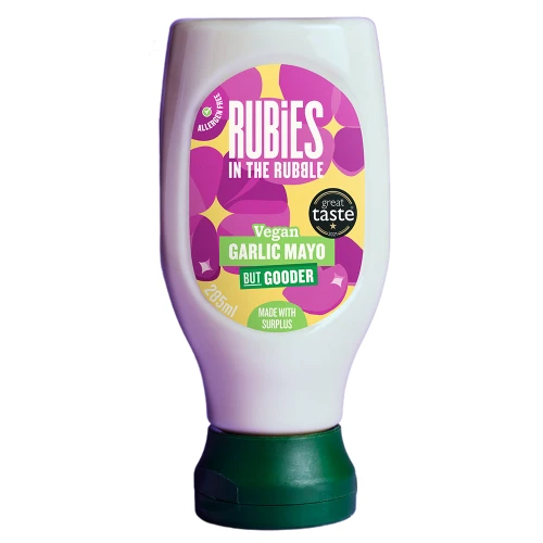 Rubies in the Rubble Plant Based Mayo Squeezy - Garlic 285ml