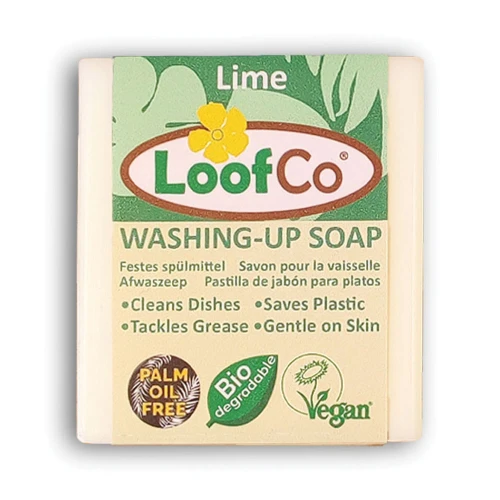 LoofCo Washing Up Soap Bar Palm Oil Free Lime 100g