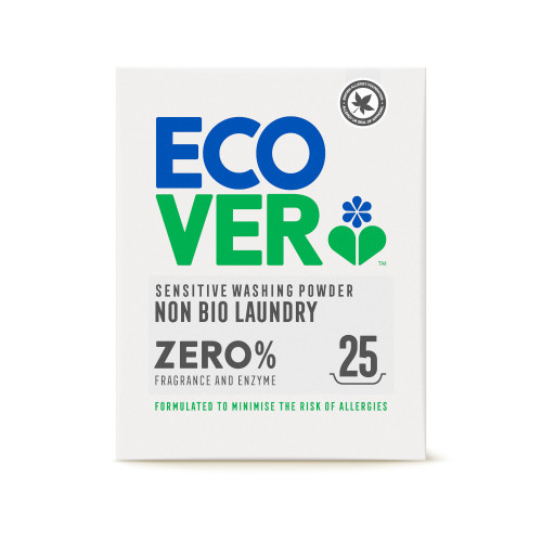 Essential Trading Cooperative Ecover Zero Washing Powder Non bio Zero 3 x 1.88kg