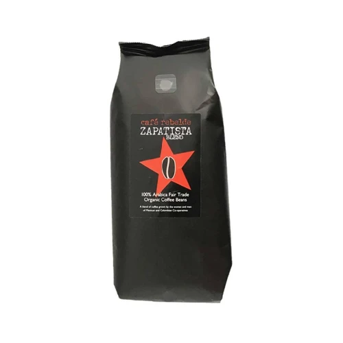 Cafe Rebelde Zapatista Blend 100% Arabica Fair-trade Organic Coffee Beans 500g