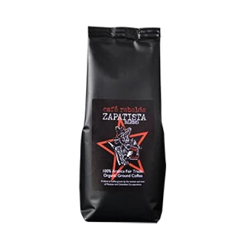 Cafe Rebelde Zapatista Blend Organic 100% Arabica Fairtrade Coffee Ground 250g