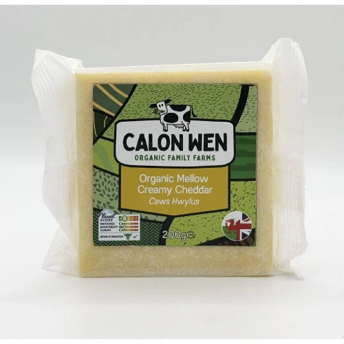 Calon Wen Organic Mellow Creamy Cheddar Cheese 200g