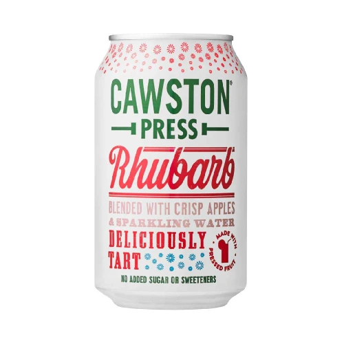 Cawston Press Sparkling Rhubarb Drink Can 330ml