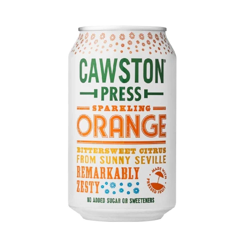 Cawston Press Sparkling Orange Drink Can 330ml