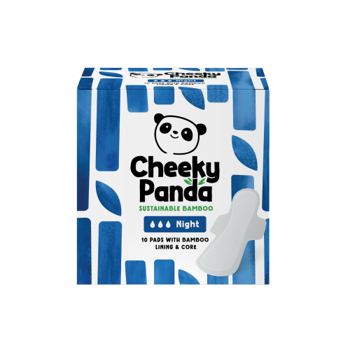 The Cheeky Panda Night Pads with Bamboo Lining and Core (6 x 10)