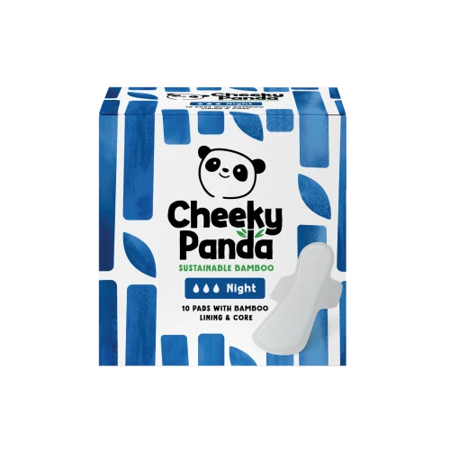 The Cheeky Panda Night Pads with Bamboo Lining and Core (6 x 10)