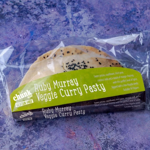 Chunk Gluten Free Ruby Murray Veggie Curry Pasty 250g