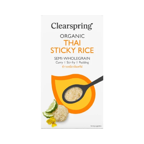 Clearspring Thai Semi Wholegrain Sticky Rice 500g Org