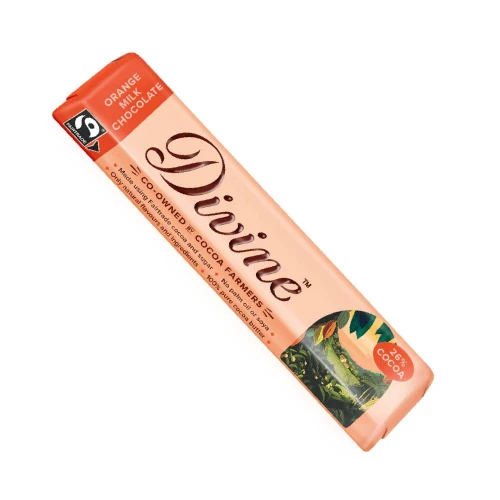 Divine Orange Milk Chocolate 26% Cocoa 35g