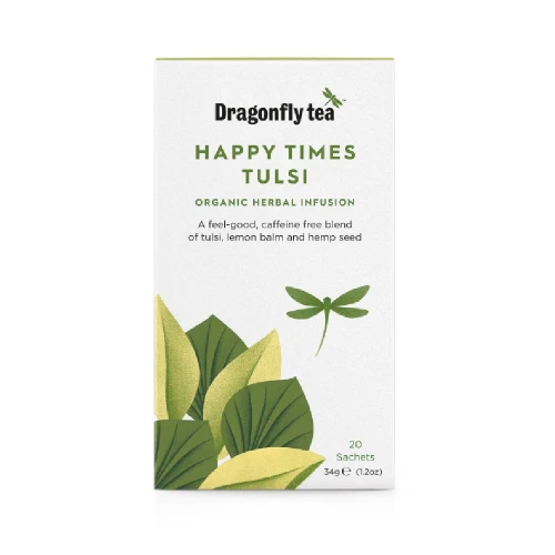 Dragonfly Tea Happy Times Tulsi Herbal Tea 4 x 20bags