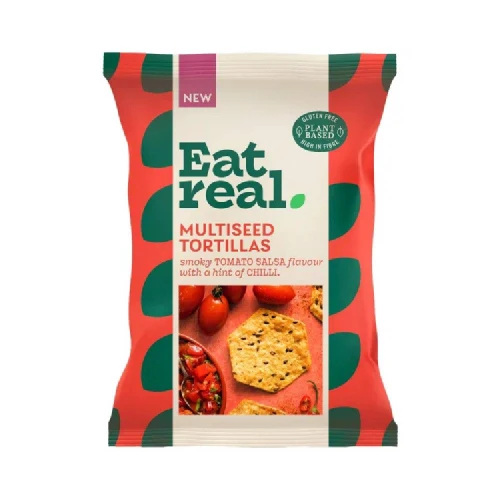 Eat Real Multiseed Tortillas Smoky Tomato Salsa Chips 160g