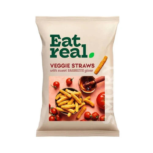 Eat Real Sweet Barbecue Glazed Veggie Straws 110g