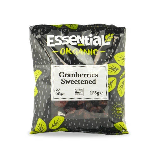 Essential Cranberries Sugar And Sunflower Oil 125g