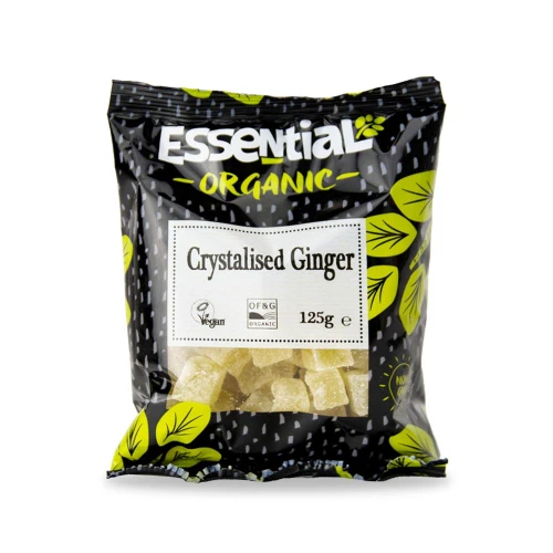 Organic Crystallised Ginger 125g