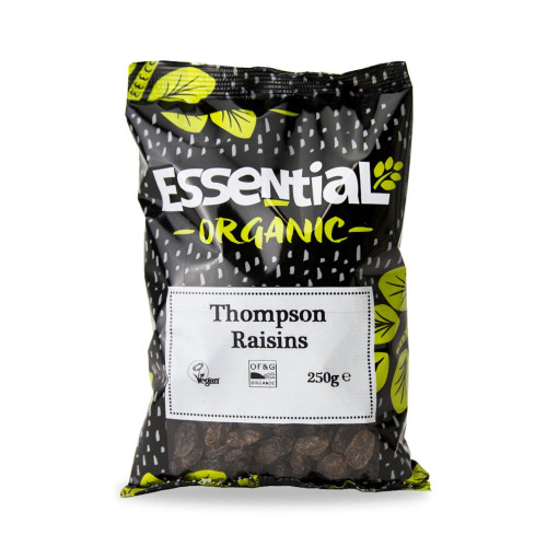 Essential Raisins Thompson Sunflower Oil 250g