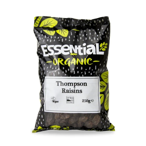 Essential Raisins Thompson Sunflower Oil 250g