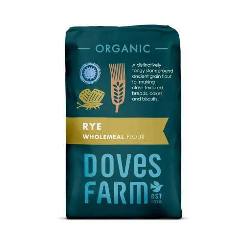 Doves Farm Wholemeal Stoneground Rye Flour 1 kg