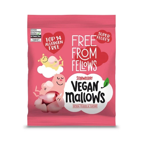 Free From Fellows Strawberry Mallows 105g