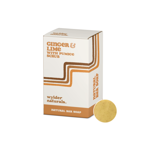 Wylder Naturals Natural Soap Ginger & Lime w Pumice Scrub (8 * 120g)