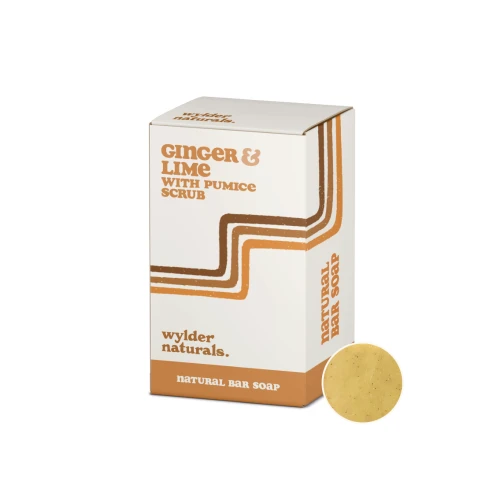 Wylder Naturals Natural Soap Ginger & Lime w Pumice Scrub (8 * 120g)