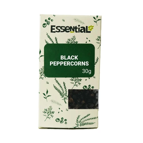 Essential Peppercorns Black 6 x 30g