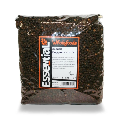 Whole Black Peppercorns 1kg