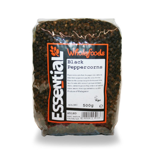 Whole Black Peppercorns 500g