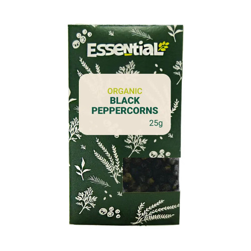 Essential Black Peppercorns 6 x 25g