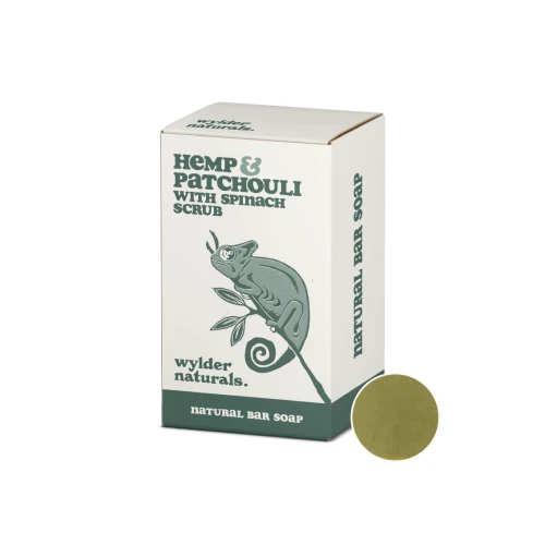 Wylder Naturals Natural Soap Hemp Seed Oil & Patchouli w/ Scrub (8 * 120g)