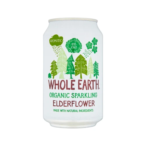 Whole Earth Elderflower - Sparkling (24 x 330ml)