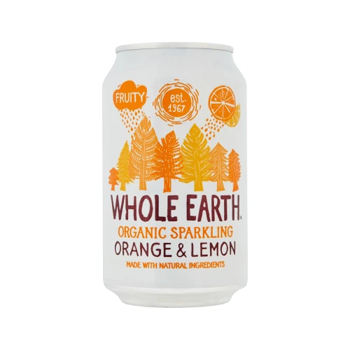 Whole Earth Sparkling Orange and Lemon 330ml