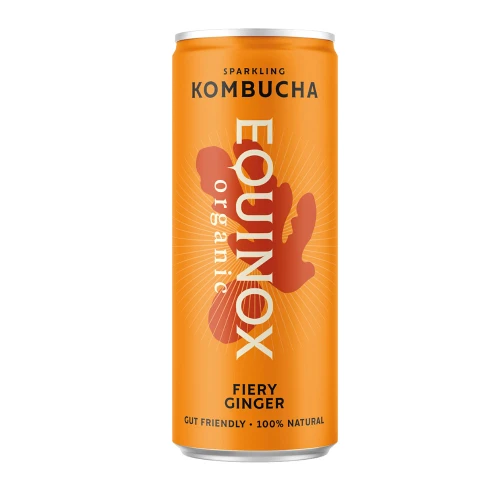 Equinox Kombucha Fiery Ginger Sparkling Kombucha 250ml