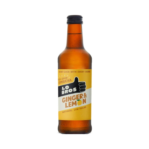 Lo Bros Kombucha - Ginger & Lemon 330ml