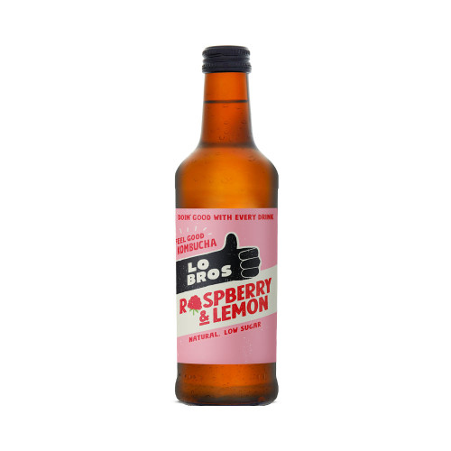 Lo Bros Kombucha - Raspberry & Lemon 330ml