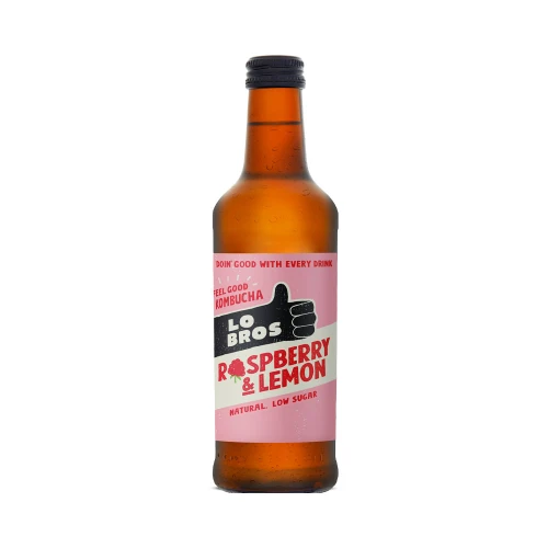 Lo Bros Kombucha - Raspberry & Lemon 330ml